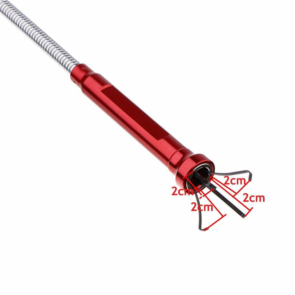 Claw Grabber Pickup Tool with Magnetic Bright LED Light,24.4In Long Magnetic Pickup Tool, Retractable Claw Grabbing Tool, Magnetic Grabber Tool with 2Lb Pull Strength Pick up Tool