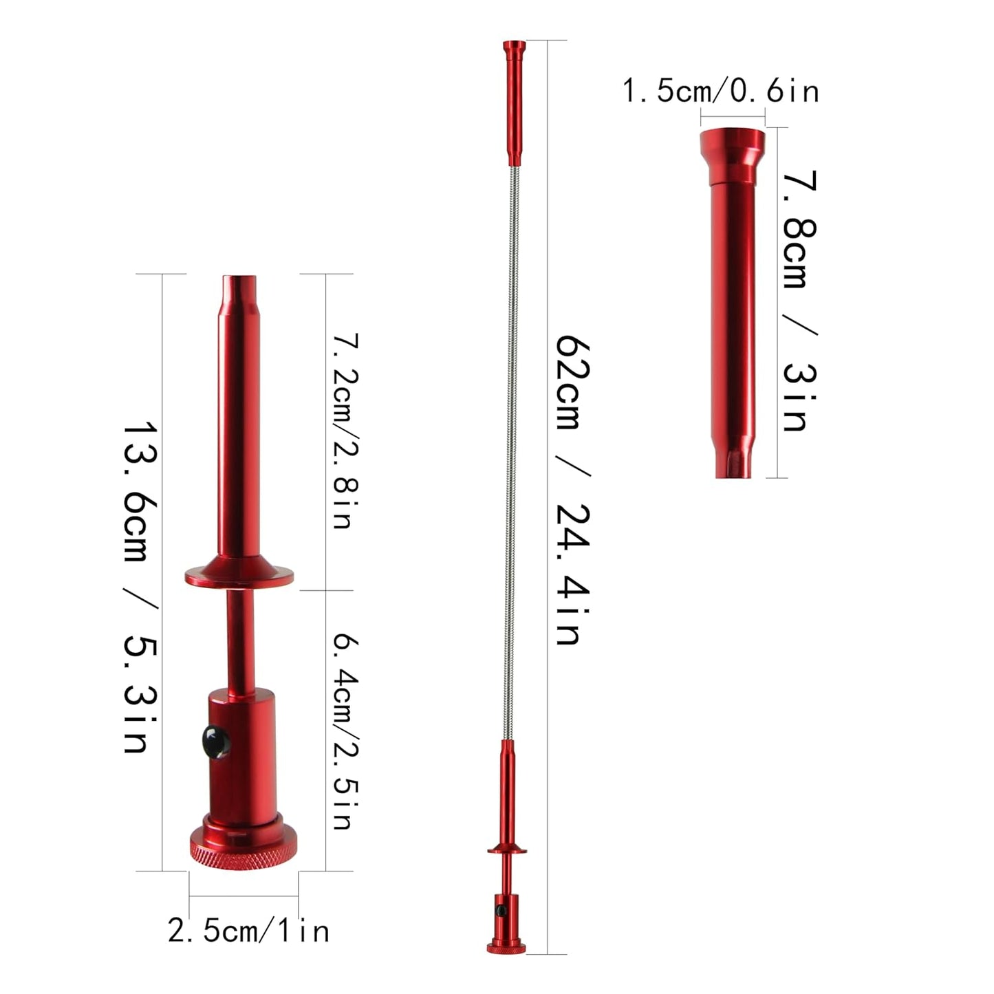 Claw Grabber Pickup Tool with Magnetic Bright LED Light,24.4In Long Magnetic Pickup Tool, Retractable Claw Grabbing Tool, Magnetic Grabber Tool with 2Lb Pull Strength Pick up Tool