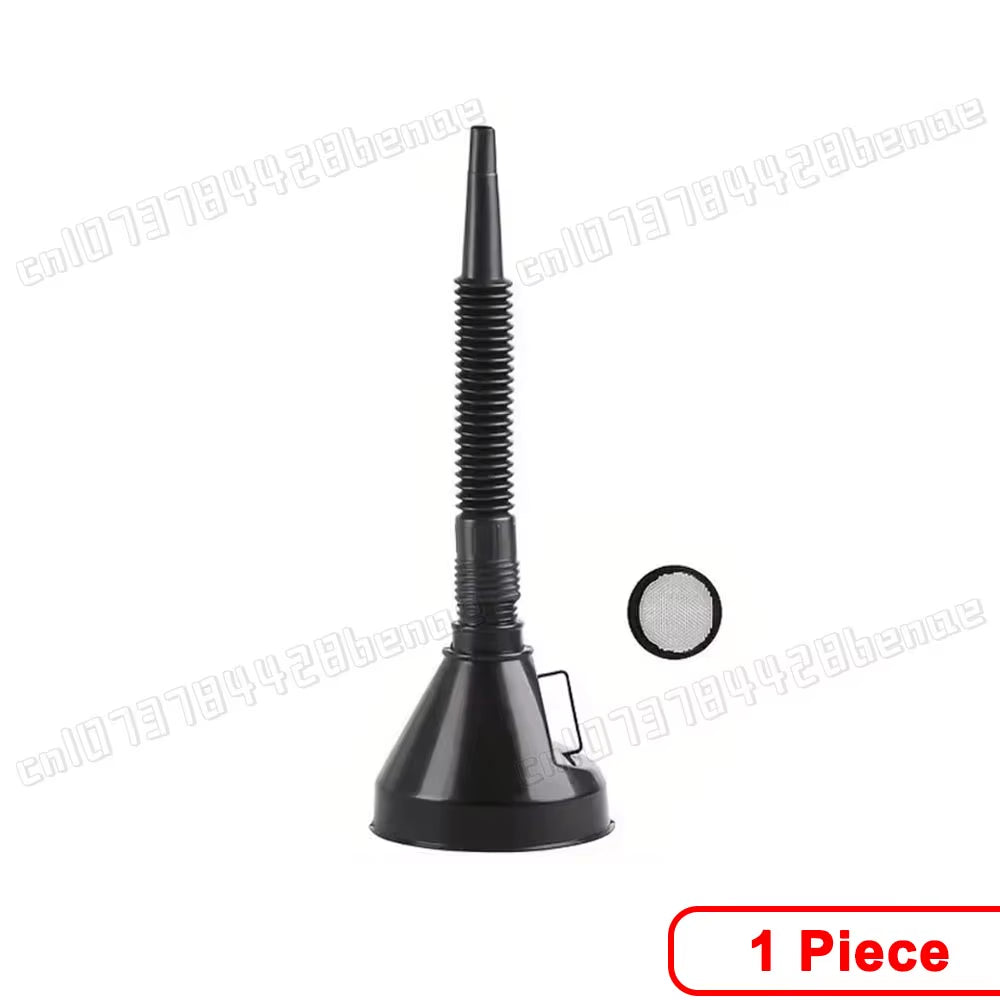 10Pcs Automotive Funnels Set Plastic Long Neck Oil Funnel Kit Flexible Wide Mouth Fuel Funnel for Filling Coolant Gasoline Water