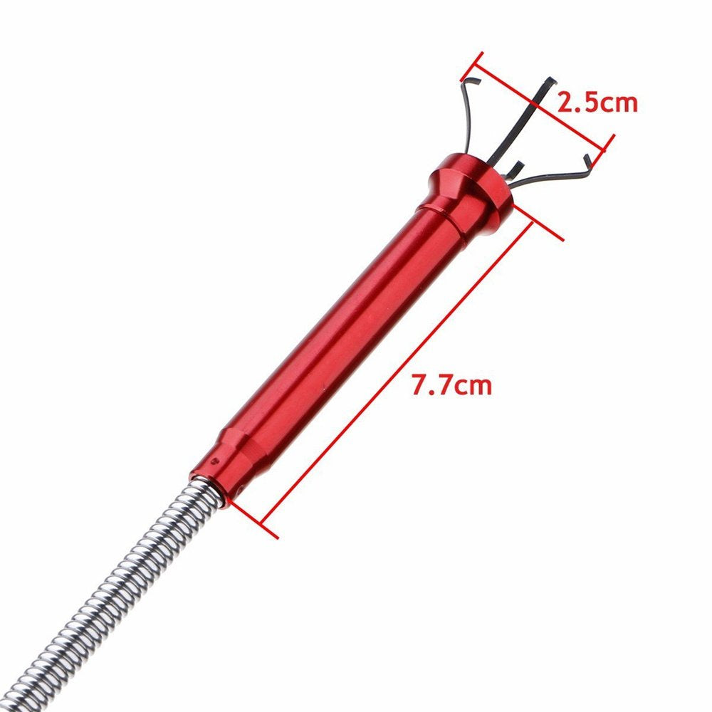 Claw Grabber Pickup Tool with Magnetic Bright LED Light,24.4In Long Magnetic Pickup Tool, Retractable Claw Grabbing Tool, Magnetic Grabber Tool with 2Lb Pull Strength Pick up Tool